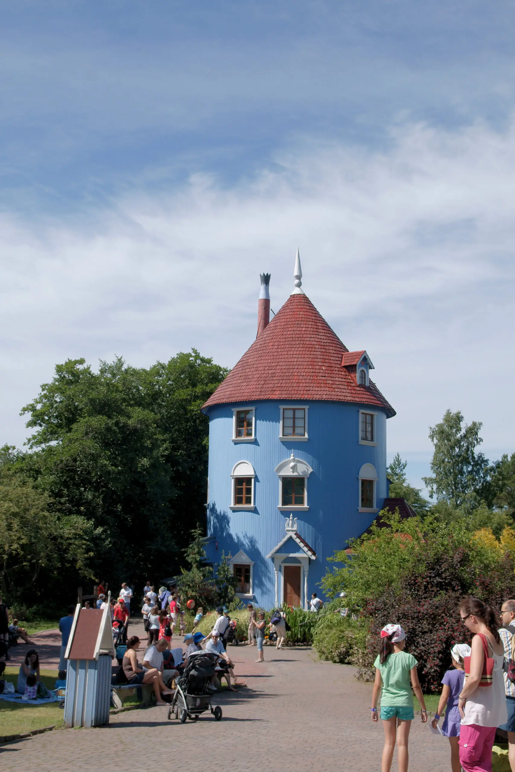 Life-size Moominhouse at Moominworld, Naantali, Finland
