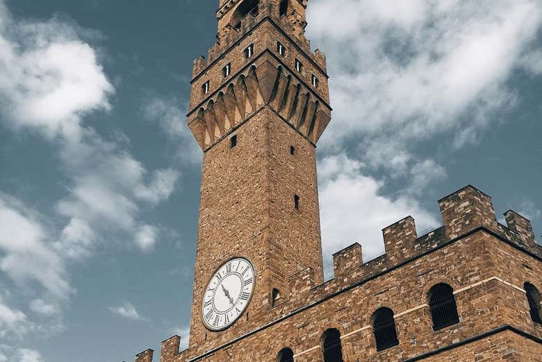 Torre del Palazzo Vecchio de Florencia, escenario de Inferno de Dan Brown