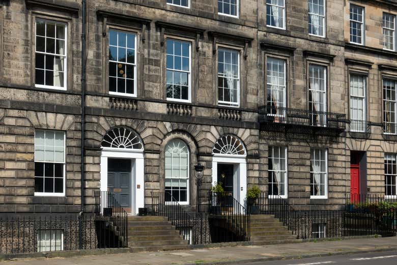 Heriot Row, la calle de Edimburgo donde está la casa de Robert Louis Stevenson